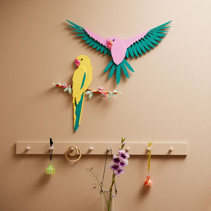 LEGO® Art The Fauna Collection – Macaw Parrots - Tranh Treo Tường Nghệ Thuật 3D - LEGO 31211 - Hình ảnh bổ sung 9