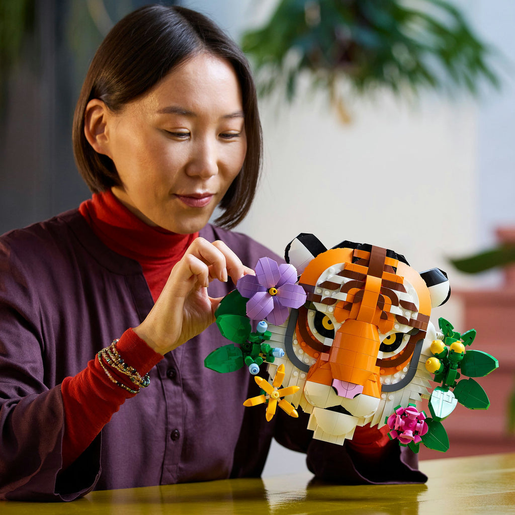 LEGO® Art: The Fauna Collection - Tiger - Mô Hình Lắp Ráp Tranh Nghệ Thuật 3D Hình Hổ - LEGO 31217 - Hình ảnh bổ sung 7