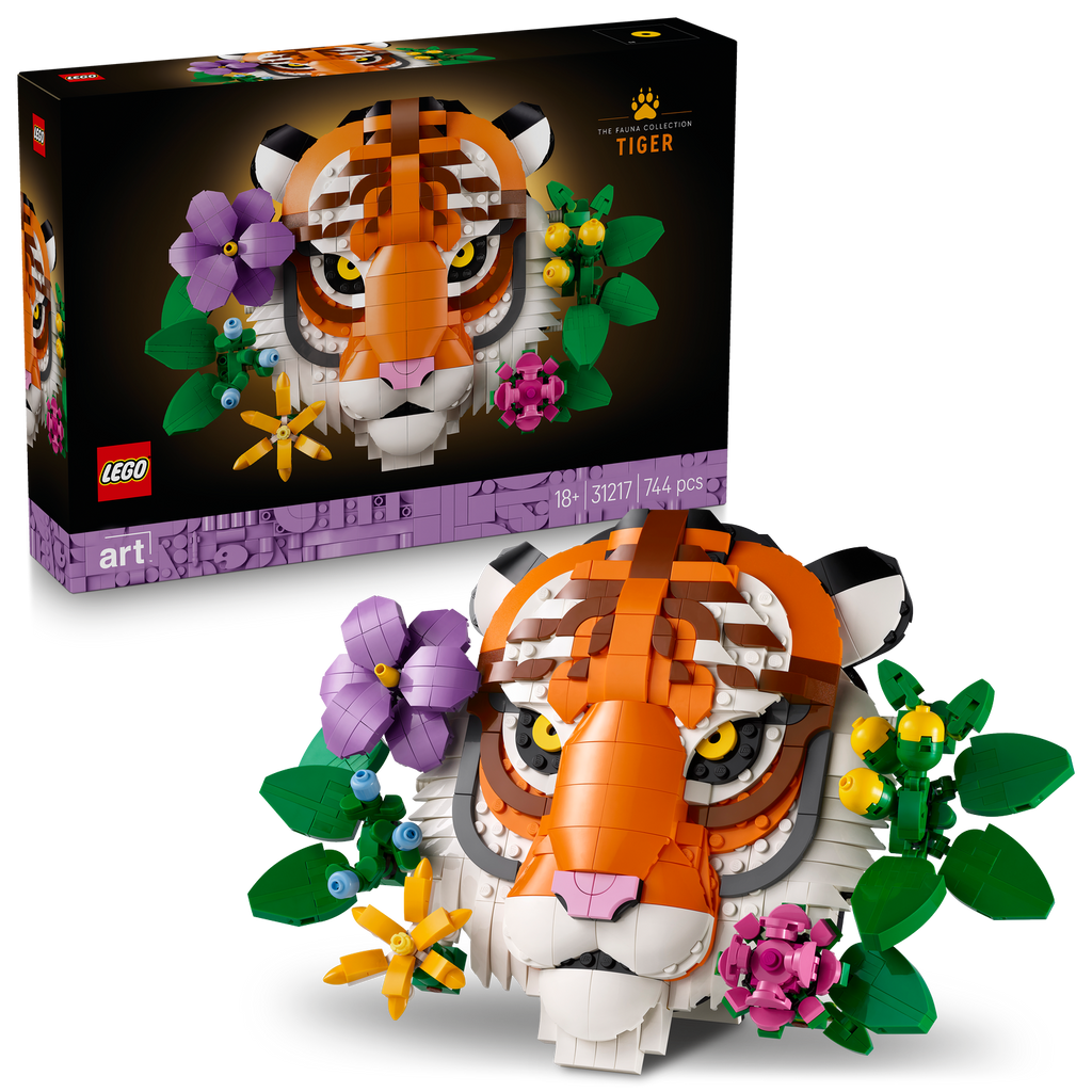 LEGO® Art: The Fauna Collection - Tiger - Mô Hình Lắp Ráp Tranh Nghệ Thuật 3D Hình Hổ - LEGO 31217 LEGO - ảnh 6 - LEGO Art