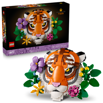 LEGO® Art: The Fauna Collection - Tiger - Mô Hình Lắp Ráp Tranh Nghệ Thuật 3D Hình Hổ - LEGO 31217 LEGO - ảnh 6 - LEGO Art