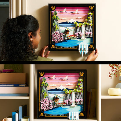 LEGO® Art Japanese Cherry Blossom Landscape - Tranh lắp ráp 3D phong cảnh Nhật Bản - LEGO 31218 LEGO - ảnh 2 - LEGO® Art