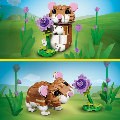 LEGO® Creator 3-in-1 Cute Hamster with a Flower - Đồ Chơi Lắp Ráp 3 Trong 1 Chuột Hamster, Nhím & Đại Bàng - LEGO 31376 - Hình ảnh bổ sung 6