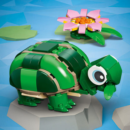LEGO® Creator 3-in-1 Turtle with a Water Lily Flower - Đồ chơi lắp ráp Rùa và Hoa Súng 31377 LEGO - ảnh 4 - Building Sets