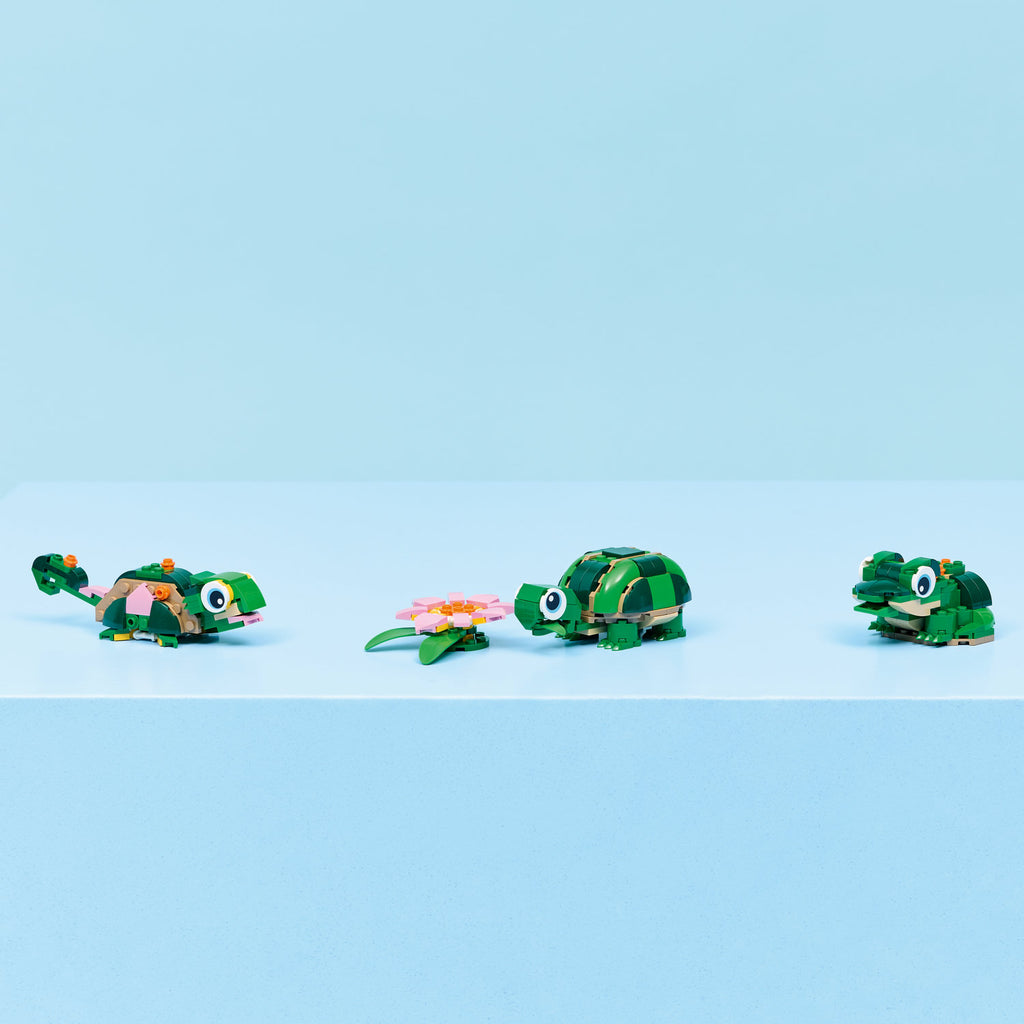 LEGO® Creator 3-in-1 Turtle with a Water Lily Flower - Đồ chơi lắp ráp Rùa và Hoa Súng 31377 - Hình ảnh bổ sung 4