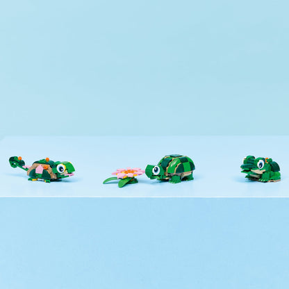 LEGO® Creator 3-in-1 Turtle with a Water Lily Flower - Đồ chơi lắp ráp Rùa và Hoa Súng 31377 - Hình ảnh bổ sung 4