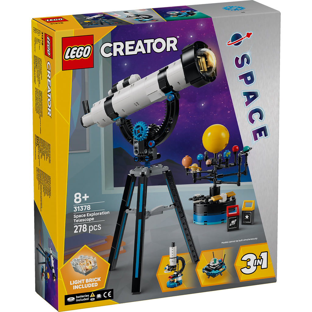 LEGO® Creator 3-in-1 Space Exploration Telescope - Đồ chơi lắp ráp Kính Thiên Văn Khám Phá Không Gian - LEGO 31378 - Hình ảnh sản phẩm