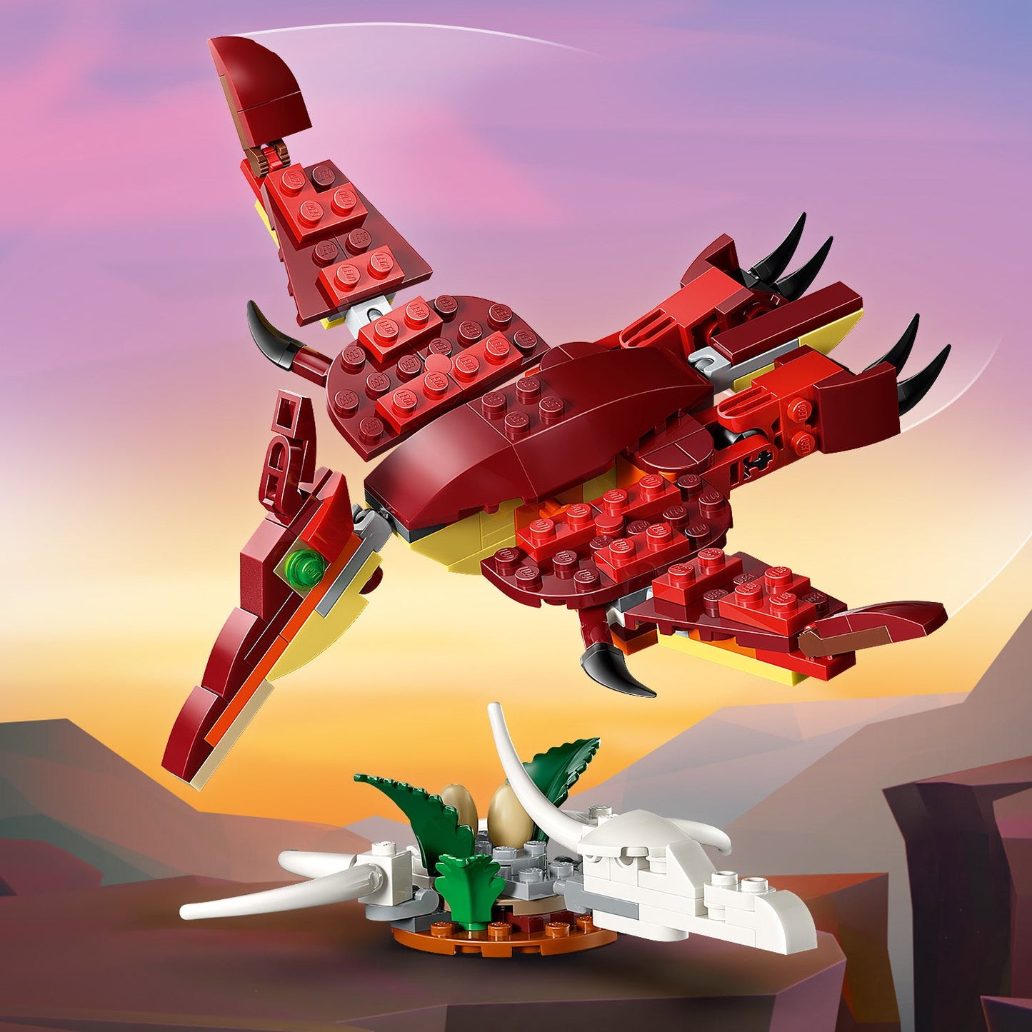 LEGO® Creator 3-in-1 Fierce Dinosaur - Khủng Long Hung Tợn 3 Trong 1 - LEGO 31379 - Hình ảnh bổ sung 8