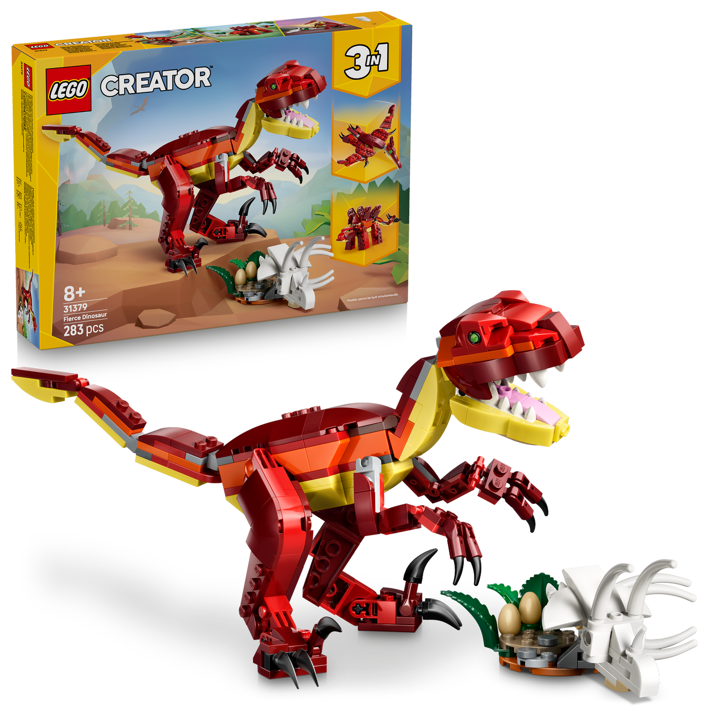 LEGO® Creator 3-in-1 Fierce Dinosaur - Khủng Long Hung Tợn 3 Trong 1 - LEGO 31379 - Hình ảnh bổ sung 9