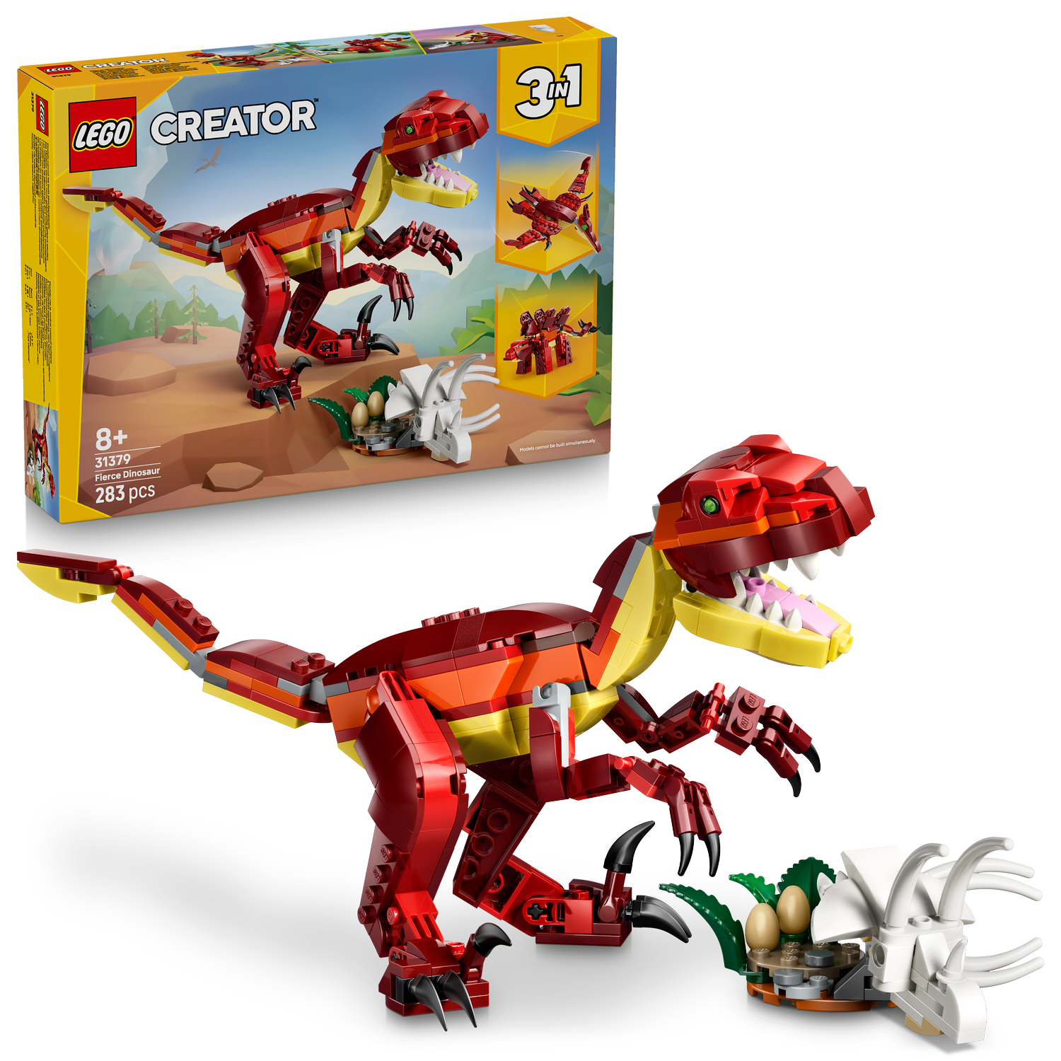 LEGO® Creator 3-in-1 Fierce Dinosaur - Khủng Long Hung Tợn 3 Trong 1 - LEGO 31379 - Hình ảnh bổ sung 9