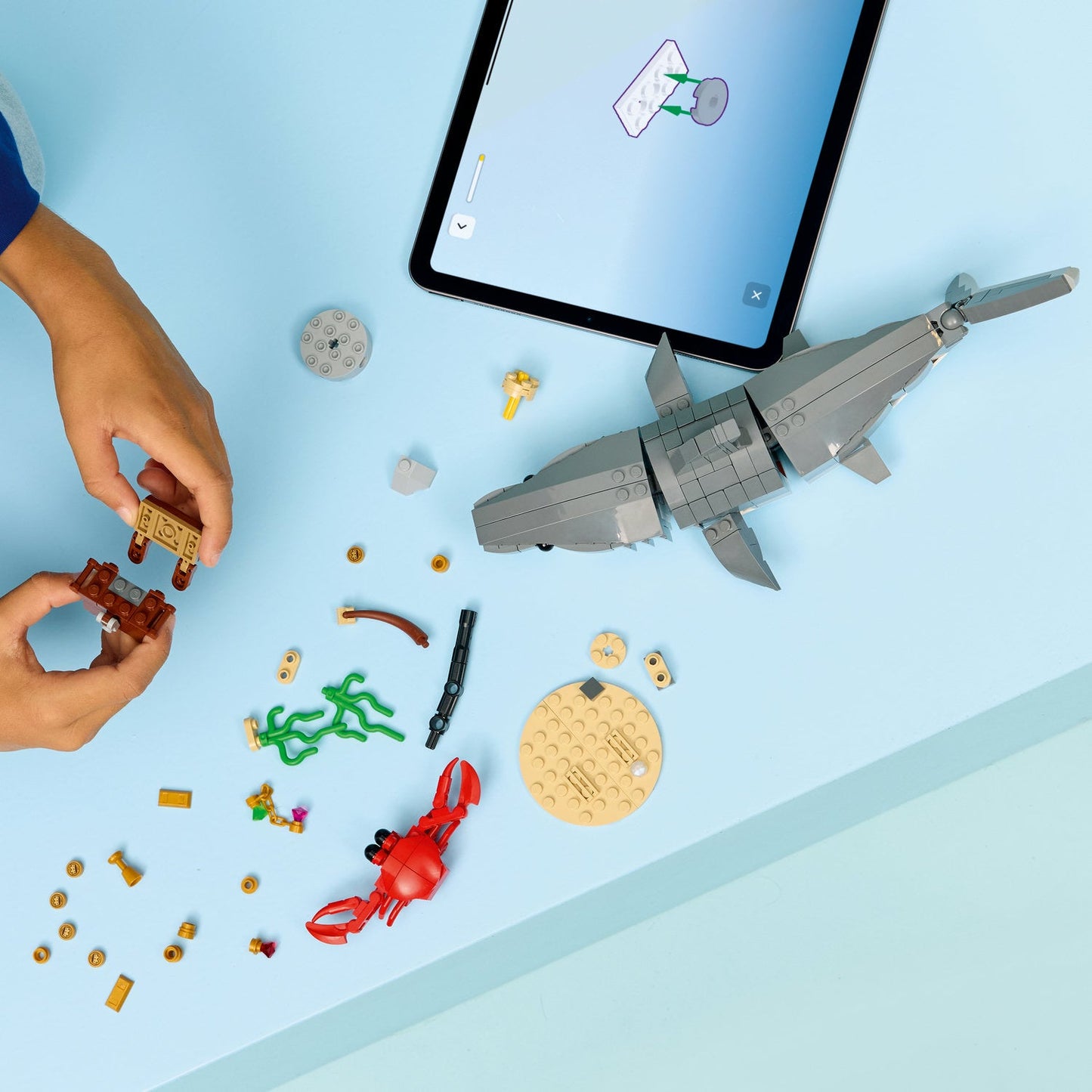 LEGO® Creator 3 in 1 Fierce Shark with a Treasure Chest - Bộ Lắp Ráp Cá Mập 3 Trong 1 - LEGO 31381 - Hình ảnh bổ sung 4