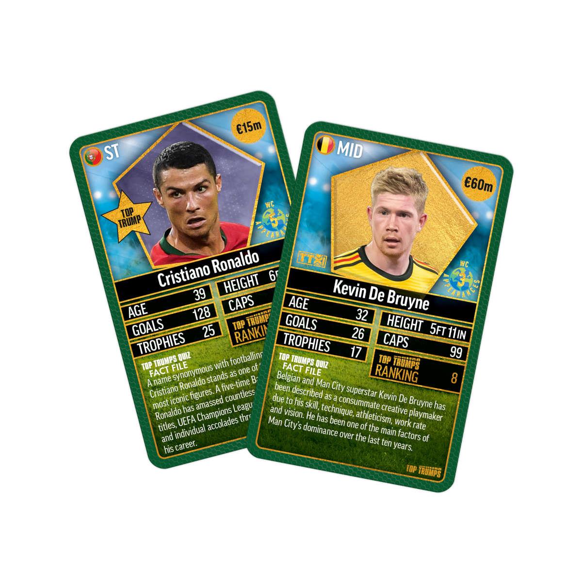 World Football Stars Top 200 - Pack 5 Top Trumps Card Game - Thẻ bài bóng đá sưu tầm - Winning Moves - Hình ảnh bổ sung 4