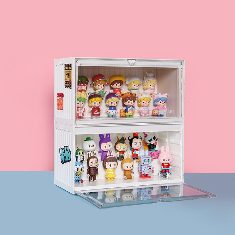 POP Luminous Display Container (White) Hộp Trưng Bày Đèn LED Pop Mart