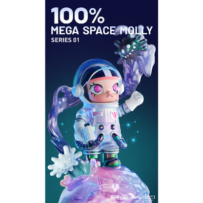 Mega Collection 100% Space Molly Series 1 - Mô hình Blind Box Art Toy - POP MART