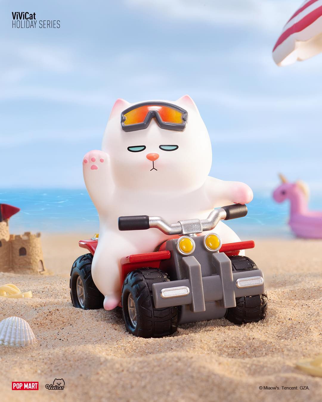 Vivicat Beach Holiday Blind Box Series - Mô hình Blind Box Pop Mart chính hãng