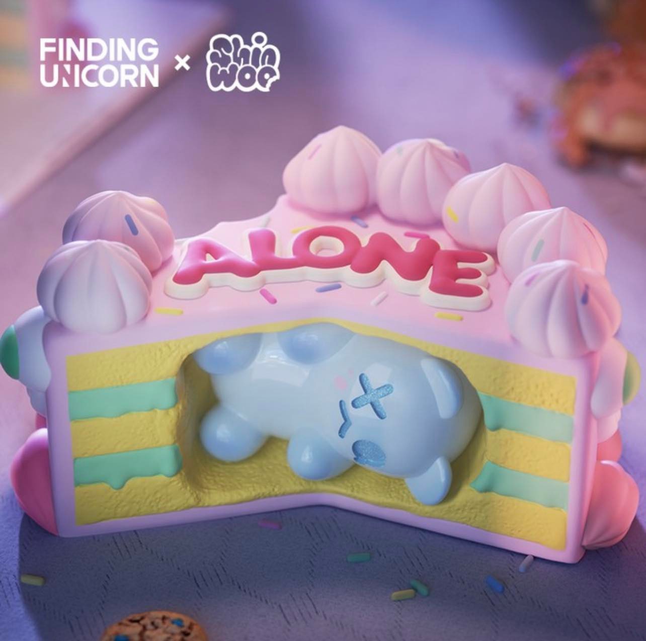 Shinwoo Birthday Alone Blind Box Series - Mô Hình Art Toy Hộp Mù - Finding Unicorn