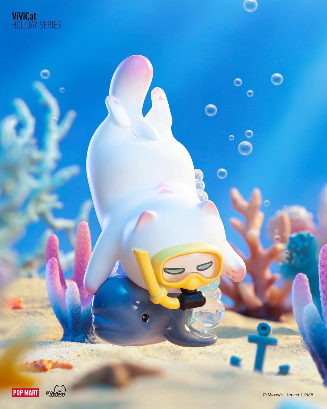 Vivicat Beach Holiday Blind Box Series - Mô hình Blind Box Pop Mart chính hãng