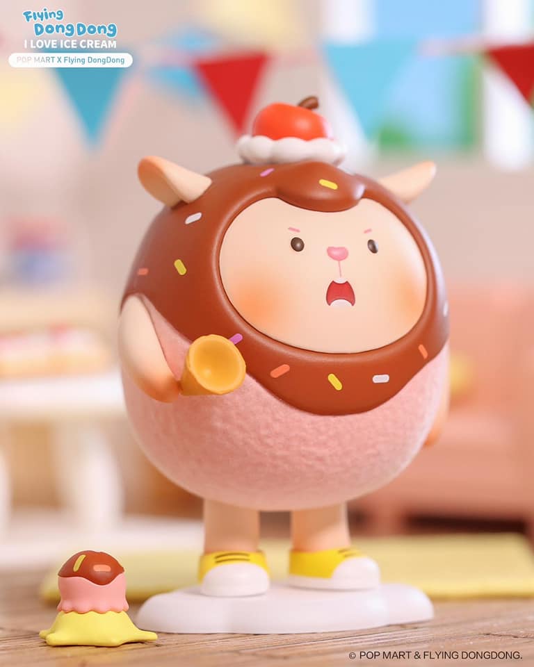 Popmart Flying DongDong I Love Ice Cream Blindbox Series - Mô hình hộp mù chính hãng Pop Mart