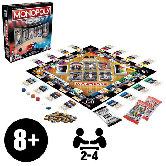 Monopoly Prizm: Phiên bản NBA Board Game kèm Thẻ bài Panini NBA