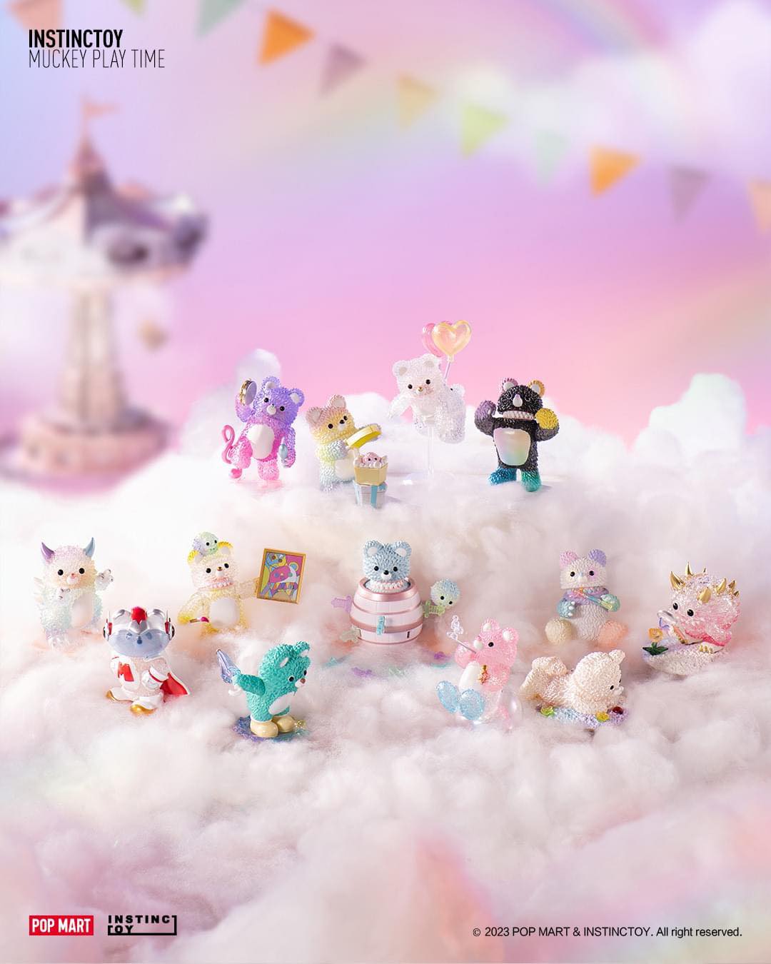 INSTINCTOY Muckey Play Time Blind Box Series - Mô hình Hộp Mù Pop Mart - Hình ảnh sản phẩm