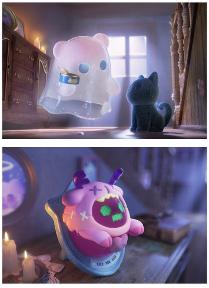 ShinWoo GHOST BEAR HOUSE Blind Box Series - Mô Hình Đồ Chơi Hộp Mù - Finding Unicorn