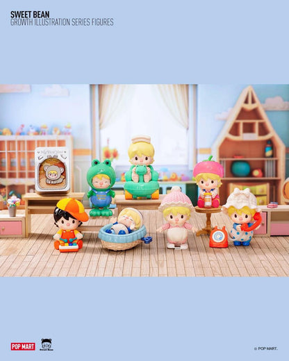 Sweet Bean Growth Illustration Blind Box Series Figures Mô Hình Hộp Mù Pop Mart - Hình ảnh sản phẩm