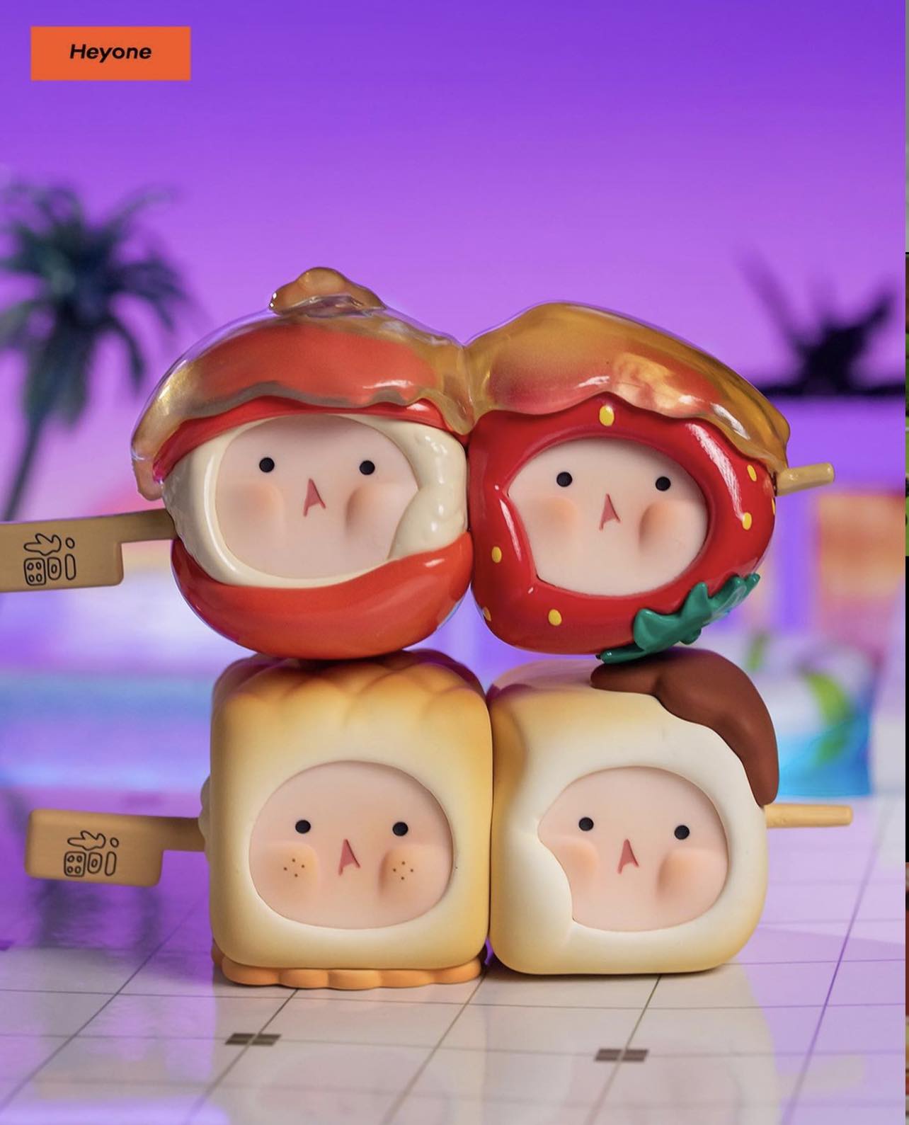 Tuan Tuan Neon Sunset Bistro Blind Box Series - Mô Hình Đồ Chơi Art Toy - HeyOne