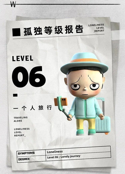 K.Dream Loneliness Level Report Blind Box Series - Mô Hình Hộp Mù Heyciao Heyciao - ảnh 4 - Blind Box