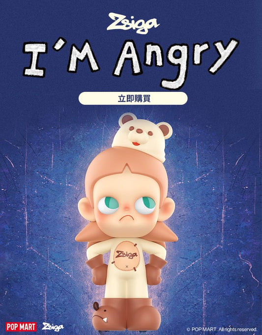Zsiga I'm Angry Figure - Mô Hình Art Toy Chính Hãng Pop Mart