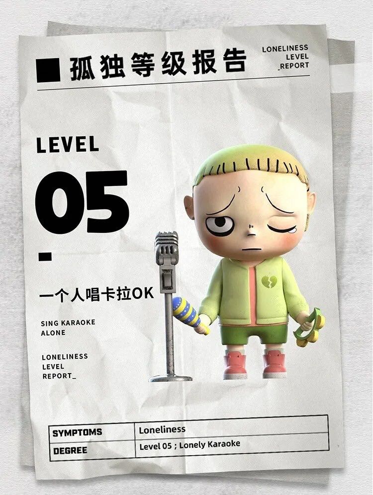 K.Dream Loneliness Level Report Blind Box Series - Mô Hình Hộp Mù Heyciao Heyciao - ảnh 3 - Blind Box