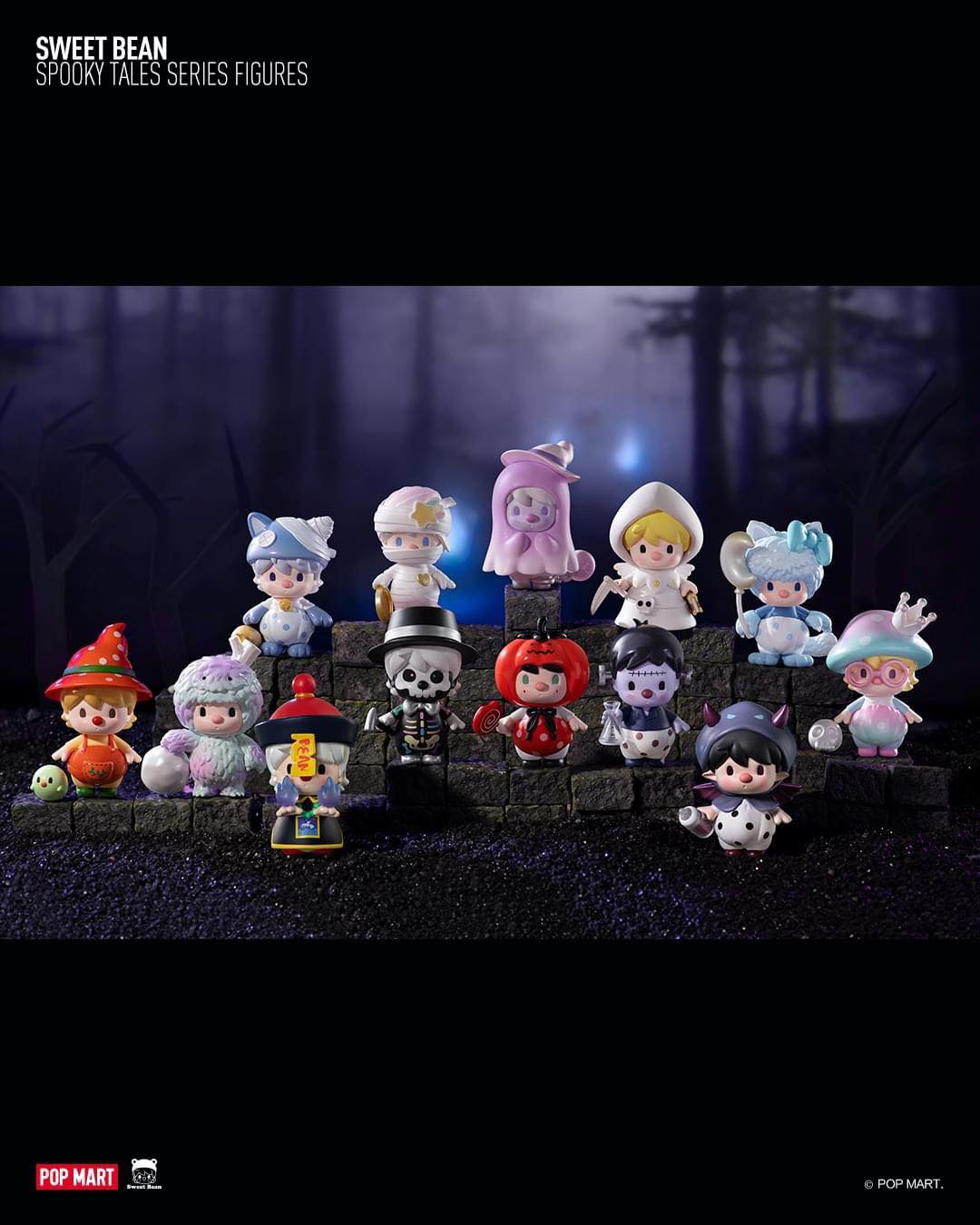 Sweet Bean Spooky Tales Blind Box Series Figures - Mô Hình Blind Box Halloween Pop Mart - Hình ảnh sản phẩm