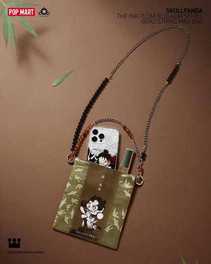 SKULLPANDA The Ink Plum Blossom Series-Bead String Mini Bag - Túi Xách Mini Đeo Chéo Chính Hãng Pop Mart