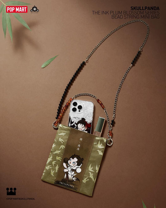 SKULLPANDA The Ink Plum Blossom Series-Bead String Mini Bag - Túi Xách Mini Đeo Chéo Chính Hãng Pop Mart