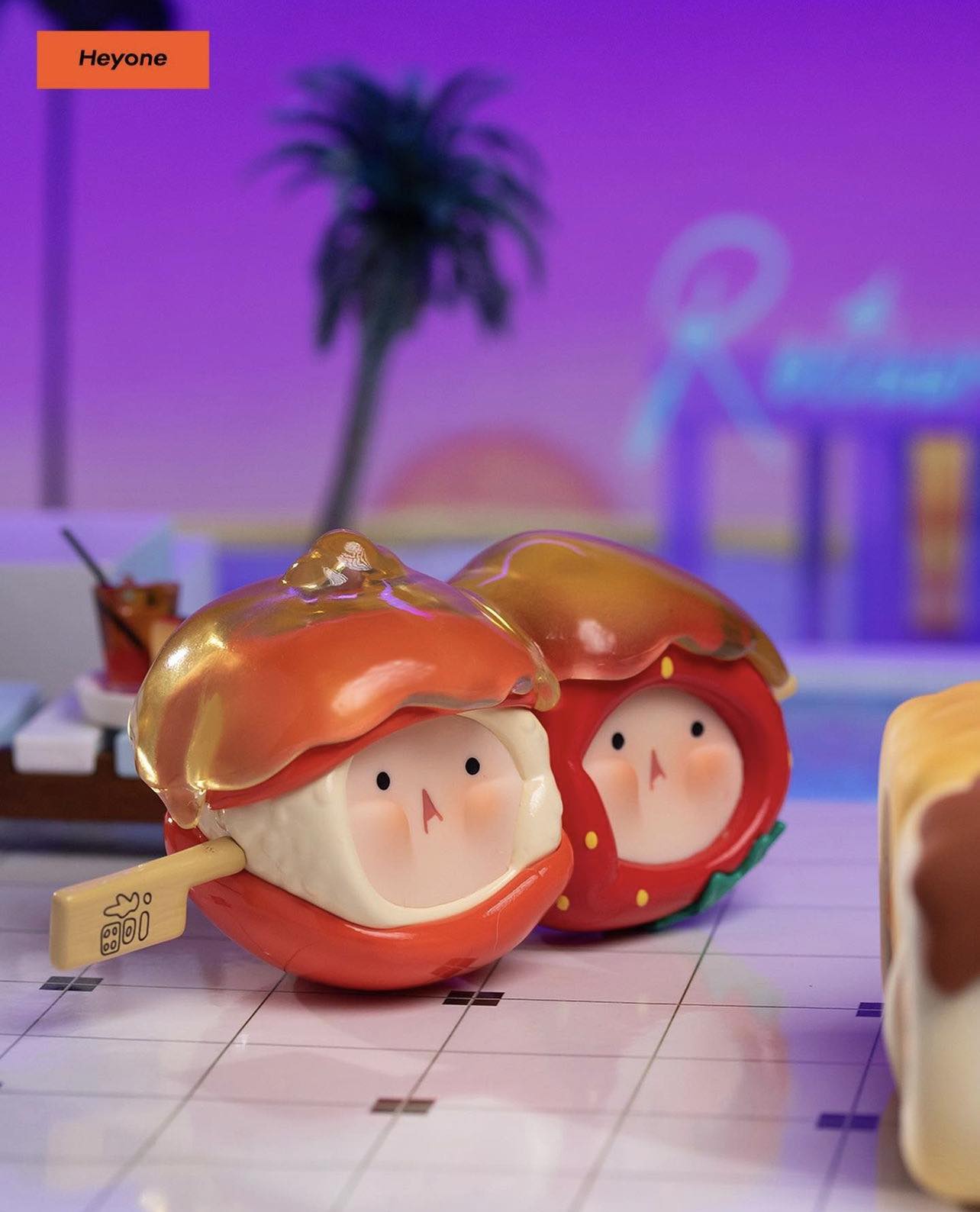 Tuan Tuan Neon Sunset Bistro Blind Box Series - Mô Hình Đồ Chơi Art Toy - HeyOne