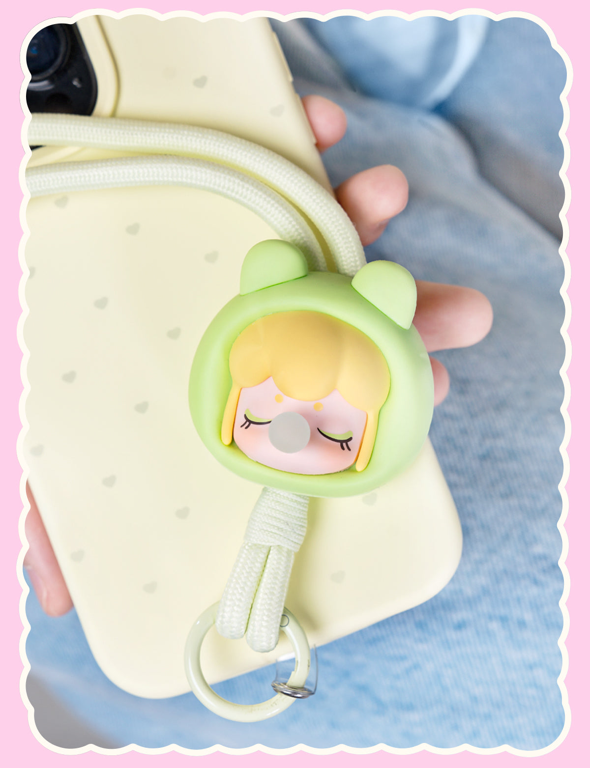 Rolife Baby Nanci Fluffy Party Phone Chain - Dây đeo điện thoại bông xù Blind Box - Rolife PZC05