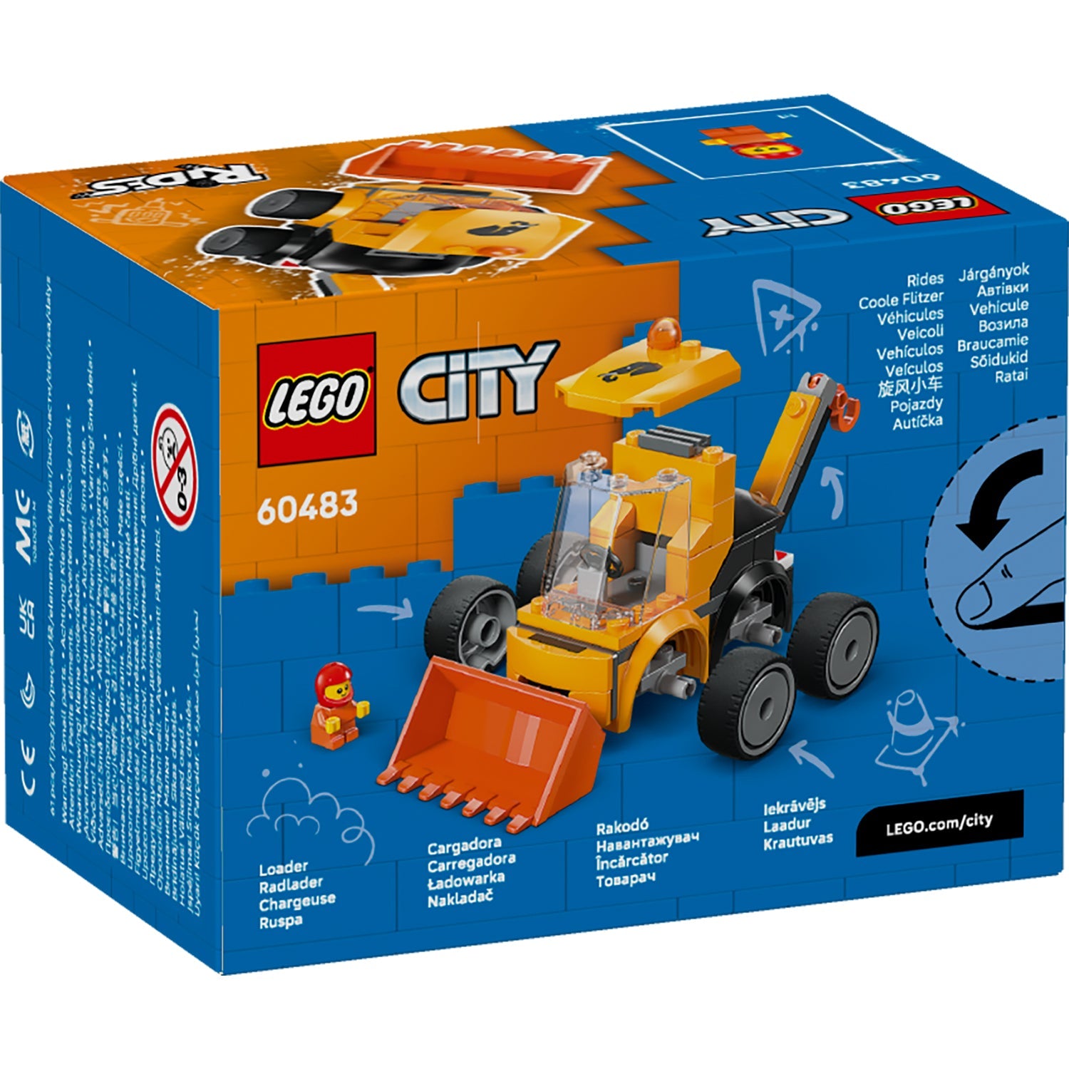 LEGO® City Rides – Construction Loader - Xe Tải Xây Dựng LEGO 60483 LEGO - LEGO City