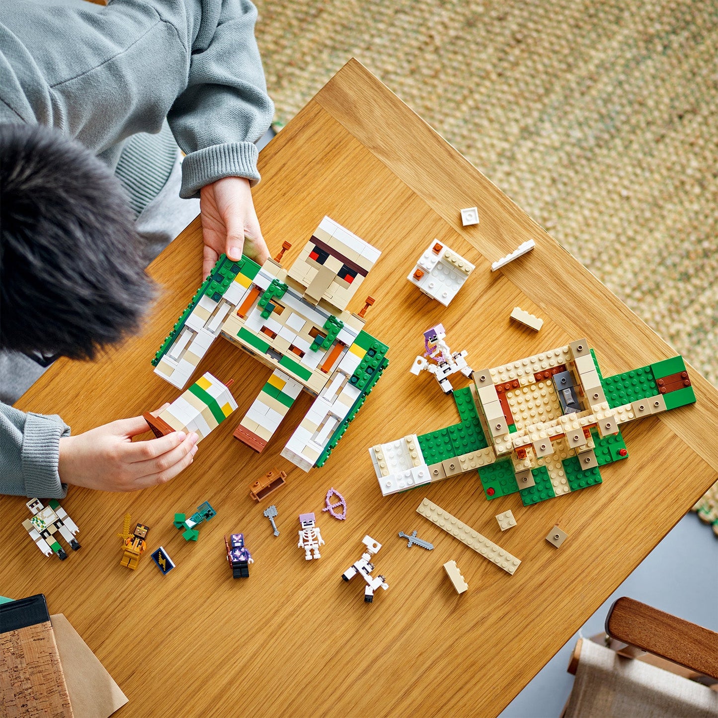 LEGO® Minecraft™ The Iron Golem Fortress - Pháo Đài Người Sắt Golem Biến Hình - LEGO 21250 - Góc nhìn khác 3