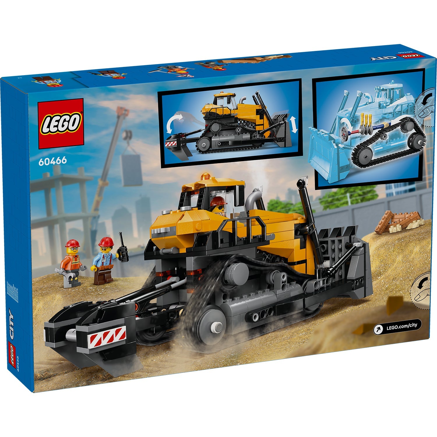 LEGO® City Yellow Bulldozer - Bộ Lắp Ráp Xe Ủi Vàng 60466 - LEGO LEGO - ảnh 4 - Building Set