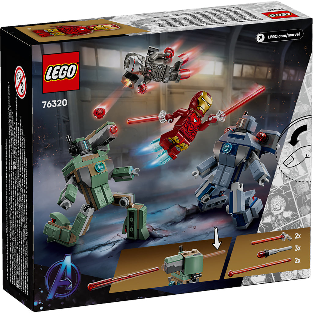 LEGO® Marvel Iron Man & War Machine vs. Hammer Drones - Đồ Chơi Lắp Ráp Siêu Anh Hùng LEGO 76320 - Hình ảnh bổ sung 10