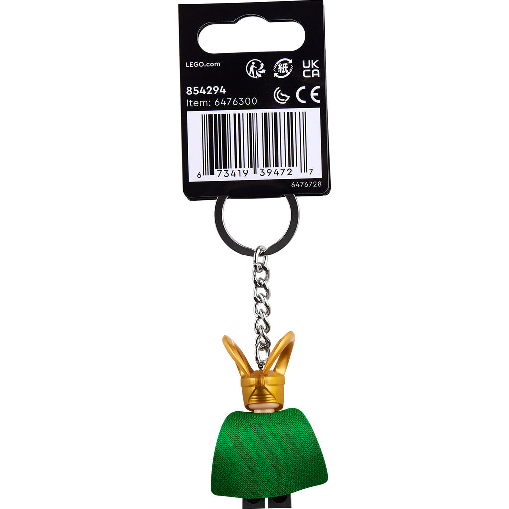 LEGO® Marvel Loki Keyring - Móc Khóa Nhân Vật Loki Siêu Anh Hùng - LEGO 854294 - Góc nhìn khác 3
