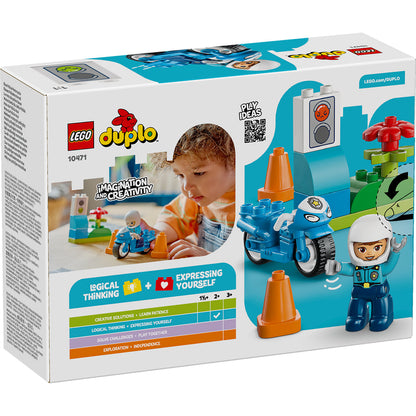 LEGO® DUPLO® Town Blue Police Motorcycle - Đồ chơi Mô tô Cảnh sát cho bé LEGO 10471 LEGO - ảnh 2 - LEGO DUPLO