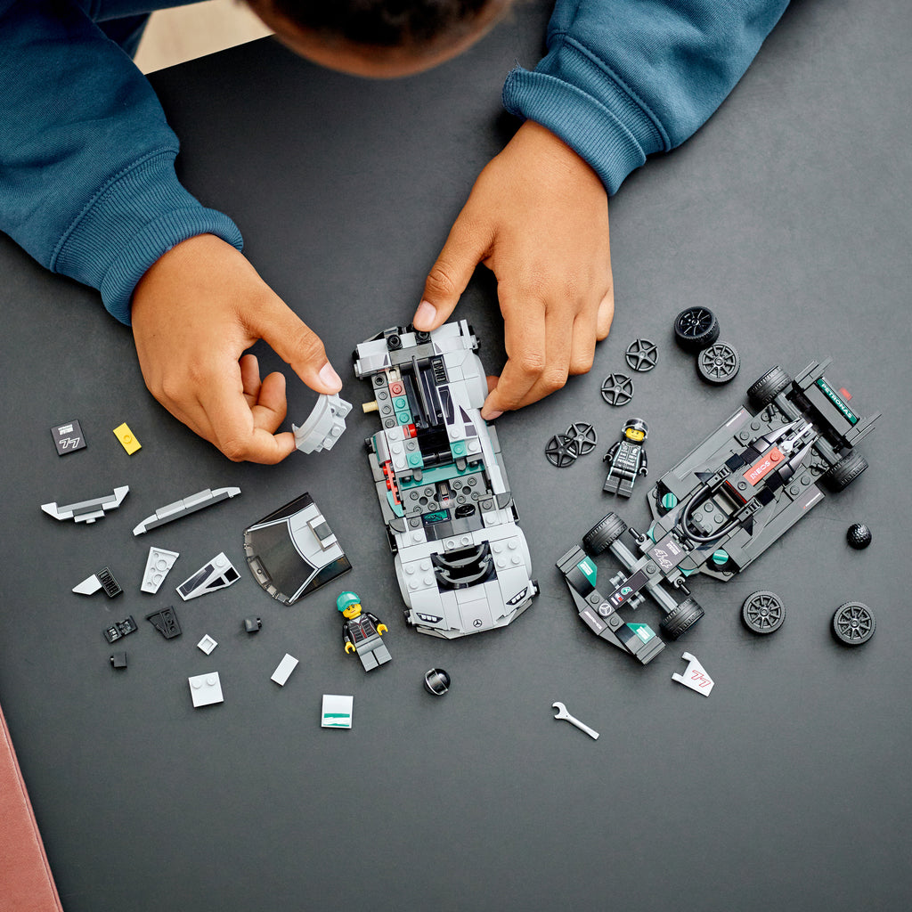 LEGO® Speed Champions Mercedes-AMG F1 W12 E Performance & Mercedes-AMG Project One - Bộ Lắp Ráp Xe Đua Siêu Xe Mercedes 76909 - Hình ảnh bổ sung 4