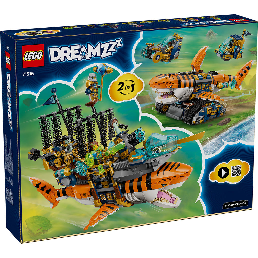 LEGO® DREAMZzz™ Tiger Shark Tank - Đồ chơi lắp ráp Xe tăng Cá mập Hổ 2 trong 1 - LEGO 71515 LEGO - Building Set