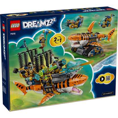 LEGO® DREAMZzz™ Tiger Shark Tank - Đồ chơi lắp ráp Xe tăng Cá mập Hổ 2 trong 1 - LEGO 71515 LEGO - Building Set