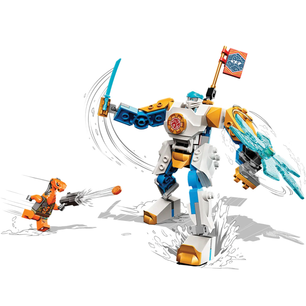 LEGO® NINJAGO® Zane’s Power Up Mech EVO - Robot Chiến Đấu Ninja 71761 Chính Hãng LEGO - Hình ảnh bổ sung 4
