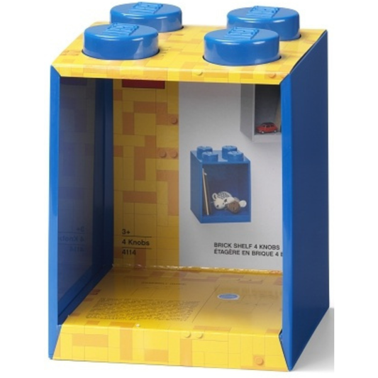 LEGO® 4-Stud Brick Shelf - Bright Blue - Kệ Trang Trí LEGO 4 Nút Xanh Dương - LEGO - Hình ảnh sản phẩm