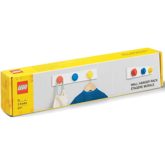 LEGO Wall Hanger Rack - Multi - Giá Treo Tường 3 Nút Gạch - LEGO 41110001 - Hình ảnh sản phẩm