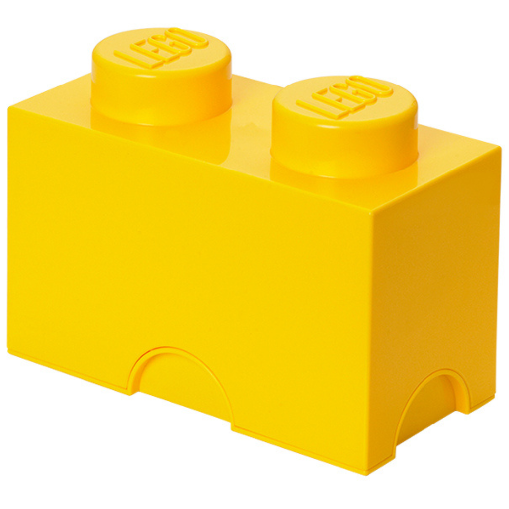 LEGO Storage Brick 2 Stud - Yellow - Hộp Lưu Trữ Đồ Chơi Thông Minh LEGO - Hình ảnh sản phẩm