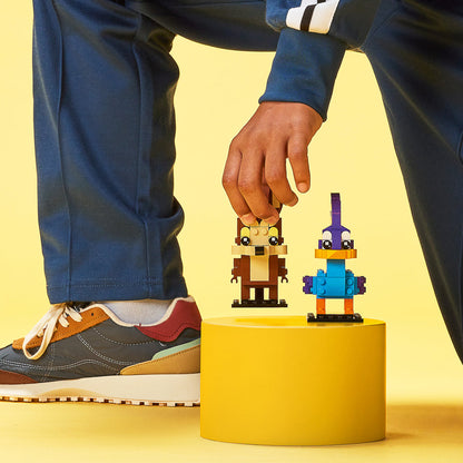 LEGO® BrickHeadz™ Road Runner™ & Wile E. Coyote™ Bộ Đồ Chơi Lắp Ráp Looney Tunes 40559 - Góc nhìn khác 3
