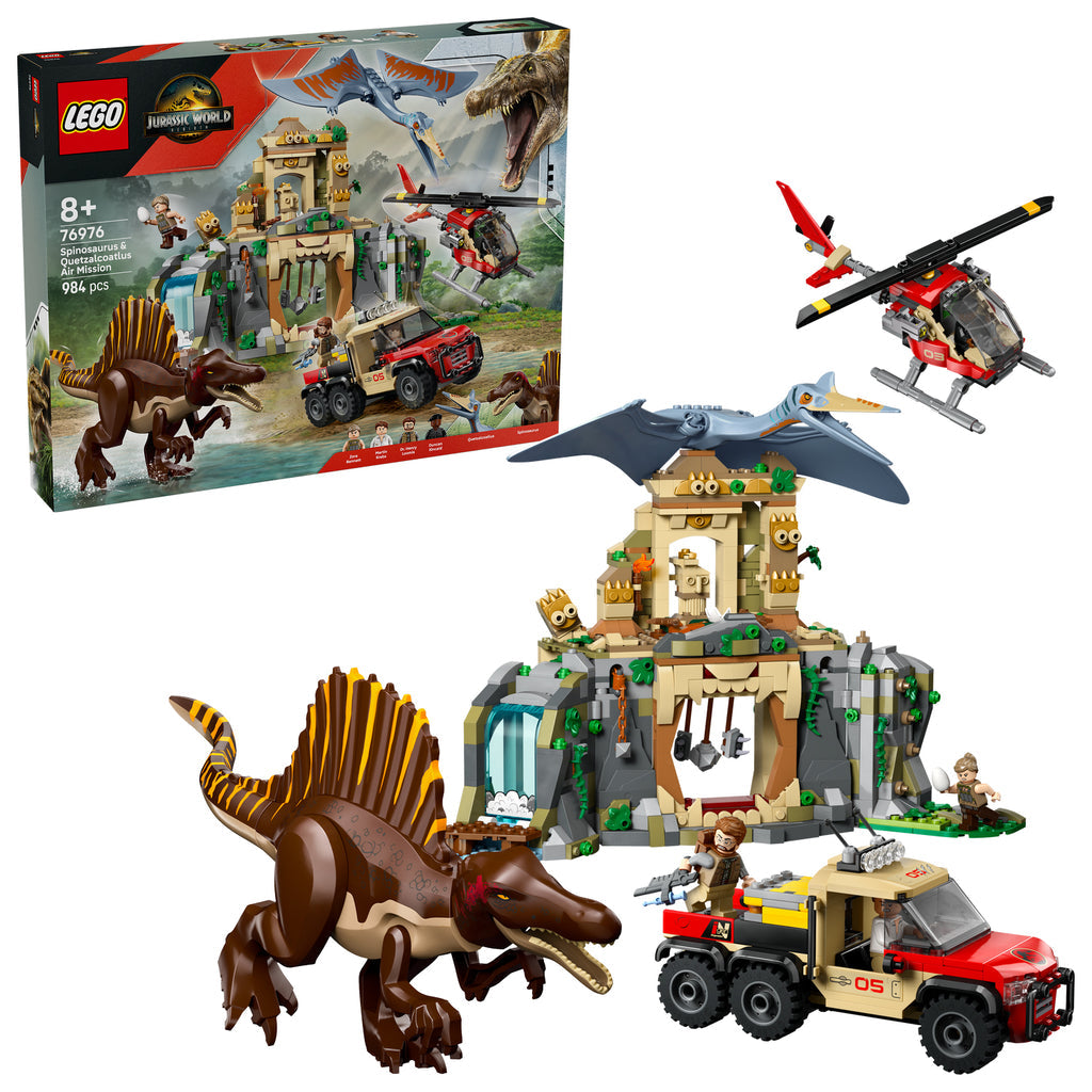 LEGO® Jurassic World Spinosaurus & Quetzalcoatlus Air Mission - Đồ chơi lắp ráp khủng long - LEGO 76976 - Hình ảnh bổ sung 9