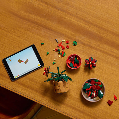 LEGO® ICONS™ Poinsettia - Mô Hình Hoa Trạng Nguyên LEGO 10370 - Hình ảnh bổ sung 5